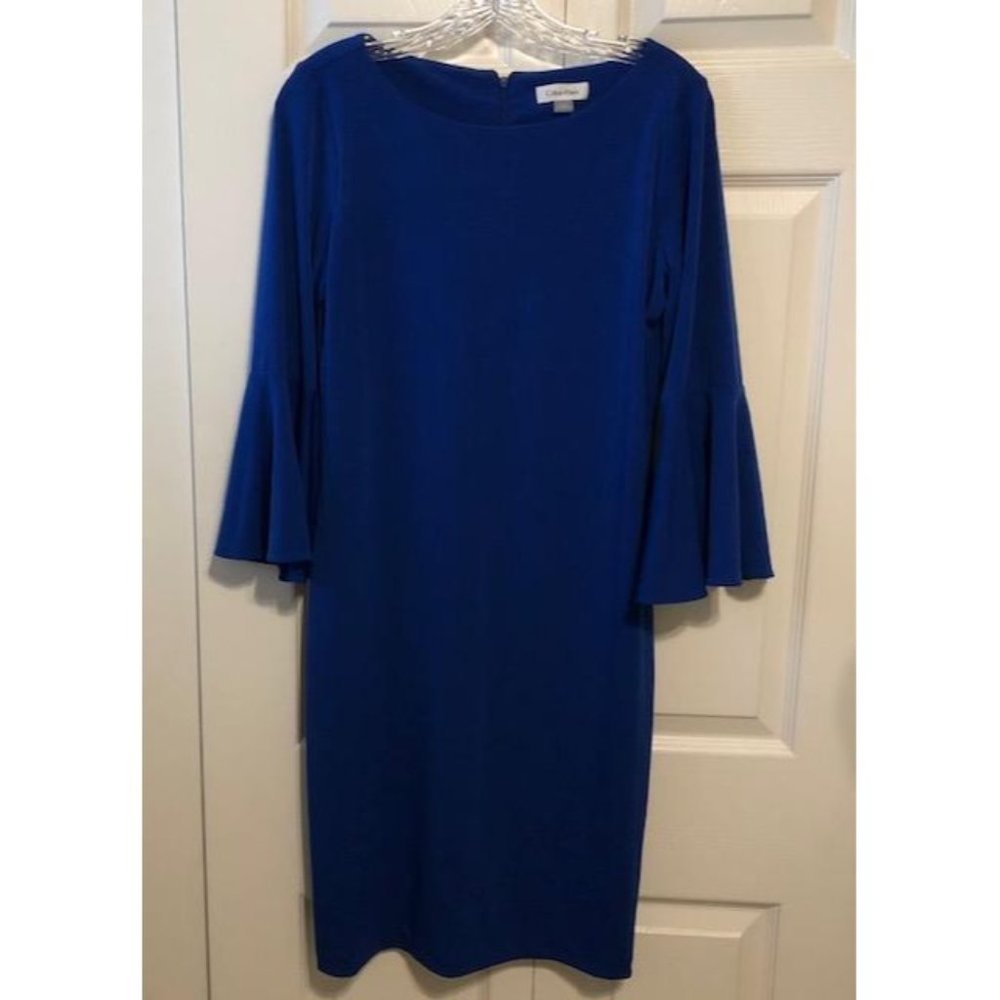 Women's Calvin Klein Royal Blue Sheath Dress 8